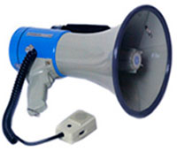 PRO-Megafoni 25W käsimikrofonilla